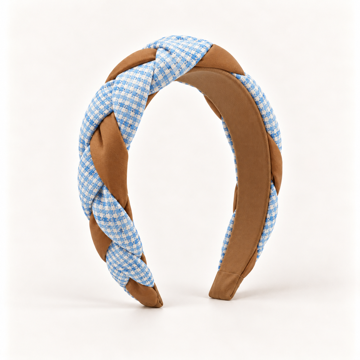 cotivie Sky & Caramel Braided Headband