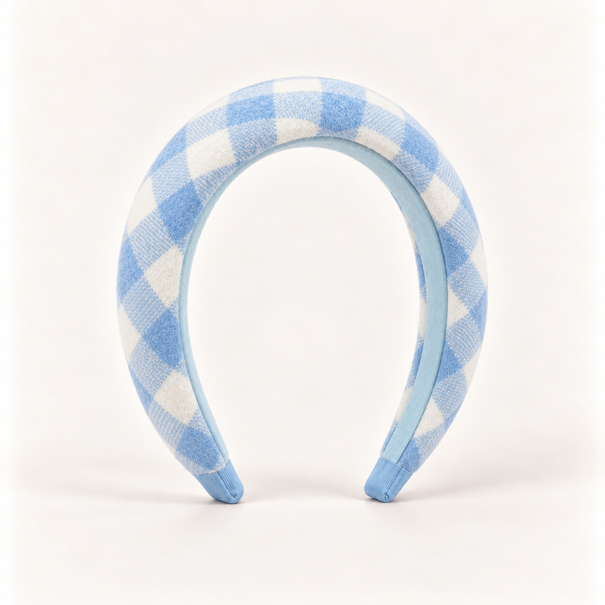 cotivie Sky Gingham Padded Headband