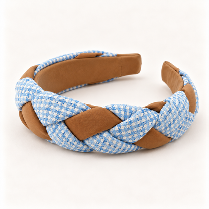 cotivie Sky & Caramel Braided Headband