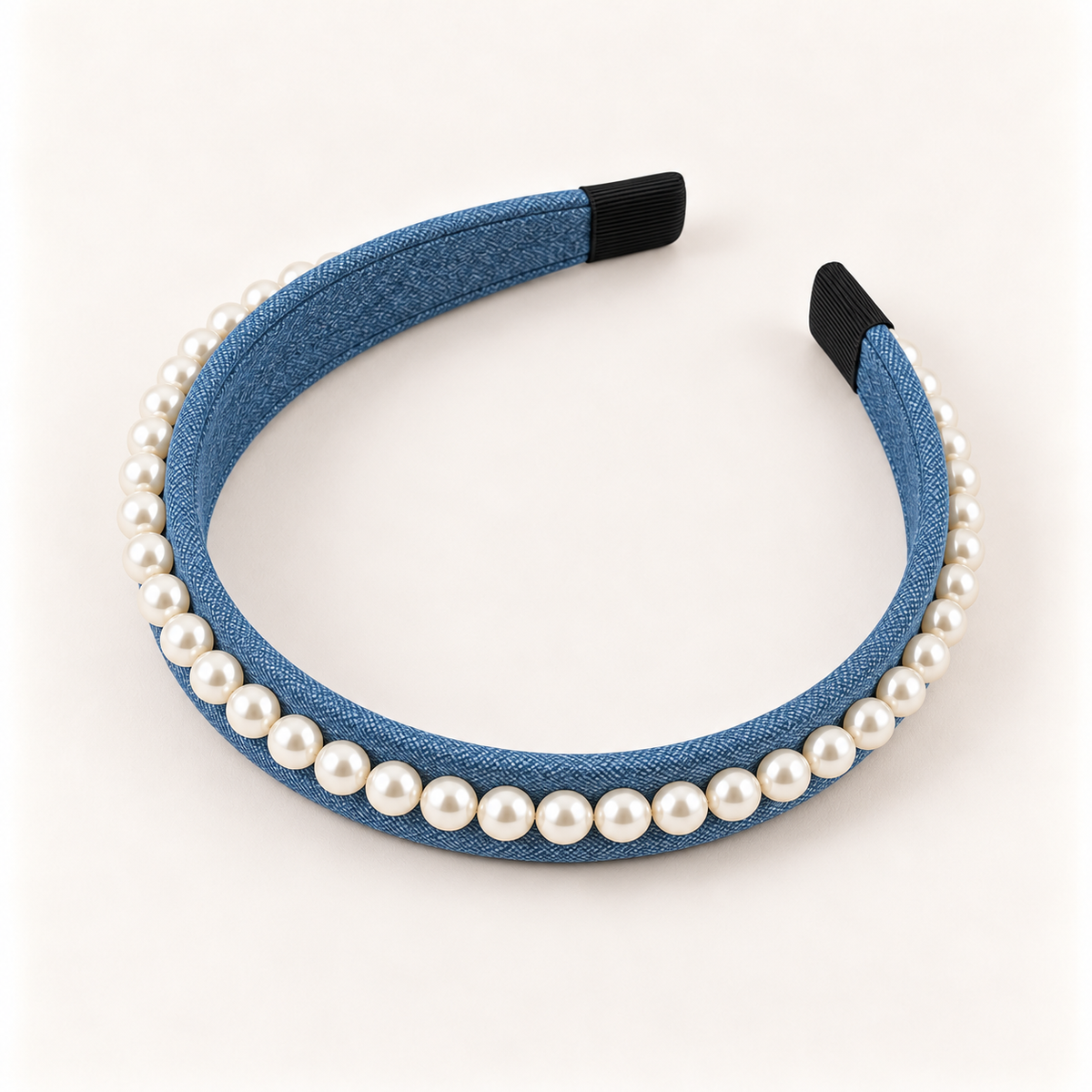 cotivie Denim Pearl Headband