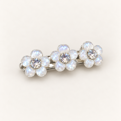 cotivie Pearl Blossom Crystal Barrette