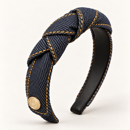 cotivie Denim Knot Headband