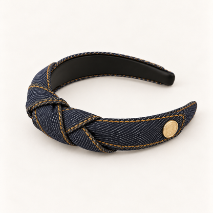 cotivie Denim Knot Headband