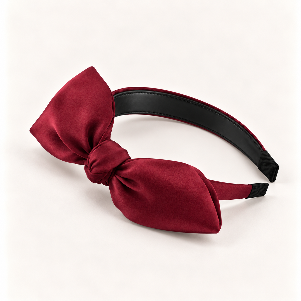 cotivie Ruby Satin Bow Headband