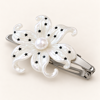 cotivie Celestial Pearl Flower Barrette