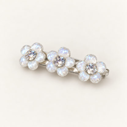 cotivie Pearl Blossom Crystal Barrette