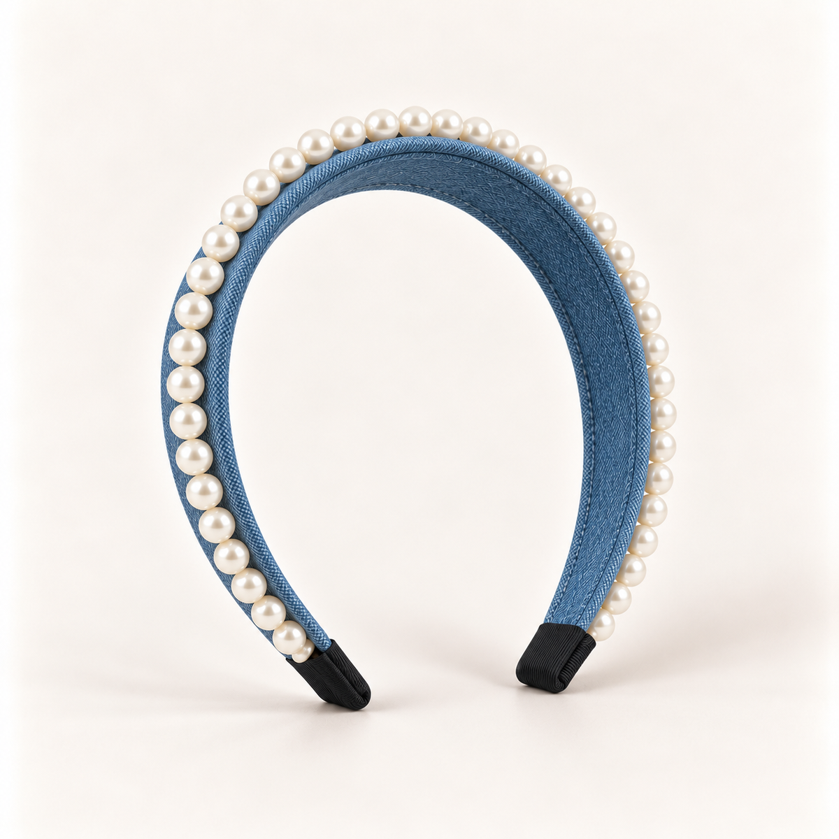 cotivie Denim Pearl Headband