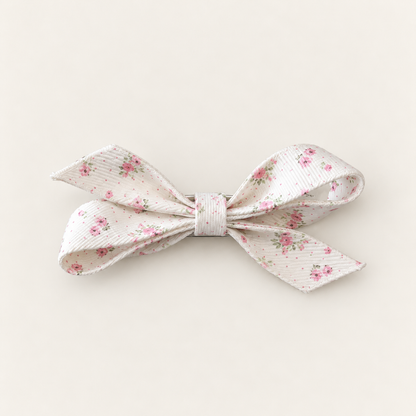 cotivie Rosalie Floral Bow Barrette