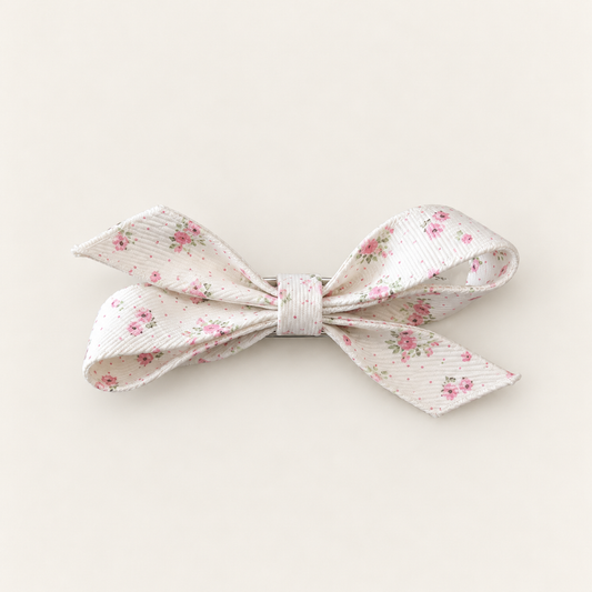 cotivie Rosalie Floral Bow Barrette