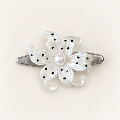cotivie Celestial Pearl Flower Barrette